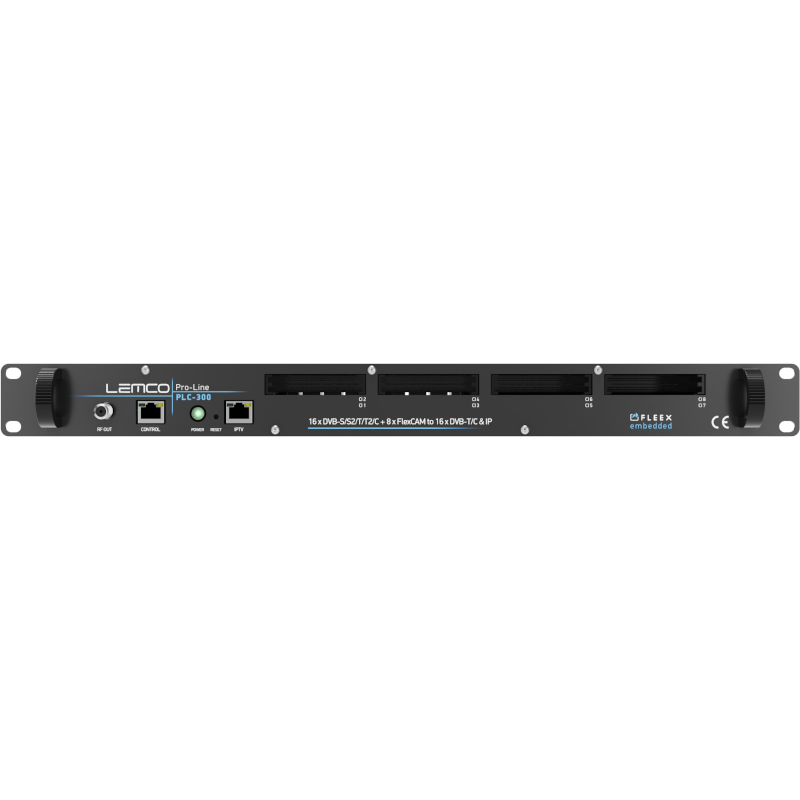 PruVision headend PROLINE PLC-300 16 x DVB-S/S2/T/T2/C + 8 x FlexCAM to 16 x DVB-T/C & IP
