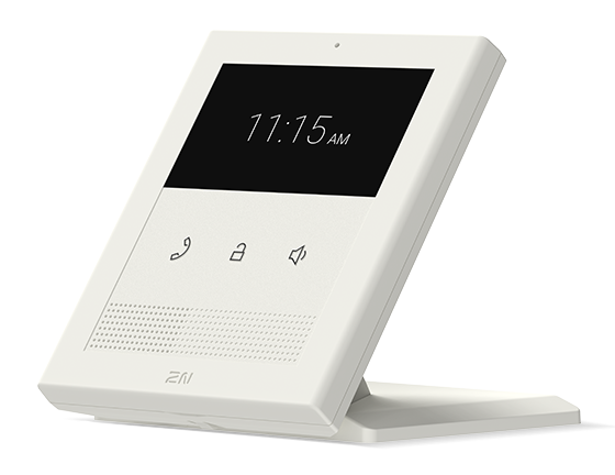 2N.9138511 2N, Clip, video intercom binnenpost met 4,3 inch kleurenscherm met een resolutie van 480x272 en 3 capacitieve knoppen. Geïntegreerde 2W luidspreker, PoE en bel input.