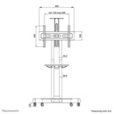 Neomounts by Newstar vloersteun. 37-75inch, max 76Kg