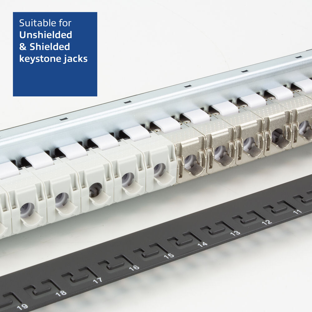PruVision Patchpanel unloaded 24 poorten 1u