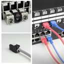 Keystone jack unshielded RJ-45 Tool Free, CAT6 Zwart, Dustcover