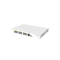 CRS328-24P-4S+RM is een 28 poort onafhankelijke switch, het heeft 24 Gigabit Ethernet-poorten, PoE, 802.3af / at .450 W