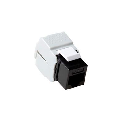 [PV.KAB.KS.6] Keystone jack unshielded RJ-45 Tool Free, CAT6 Zwart
