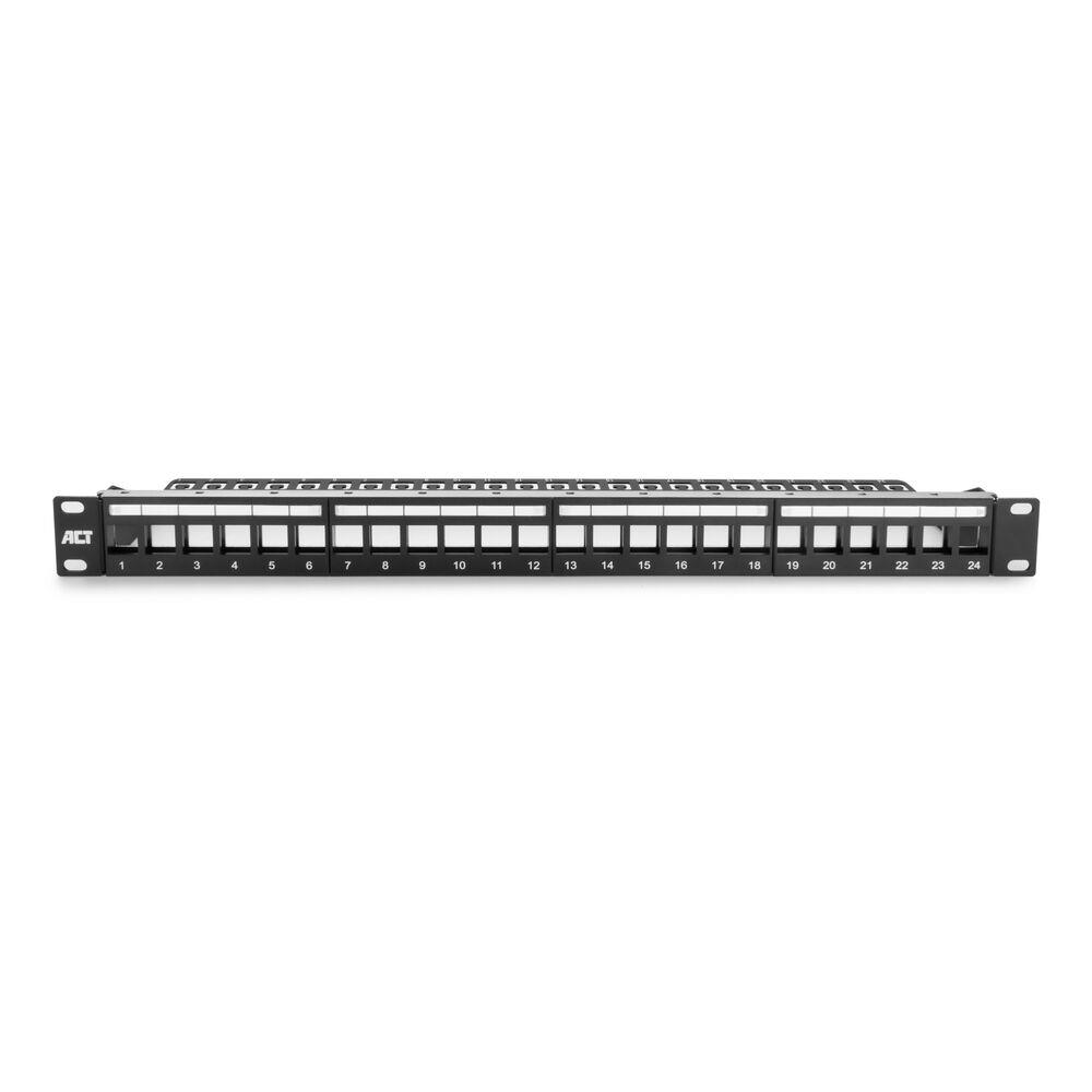 PruVision Patchpanel unloaded 24 poorten 1u