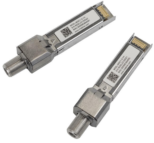 maxCoax Ethernet over Coax SFP Module 1Gbps, max 15 nodes per link