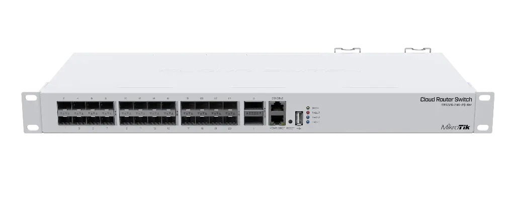 CRS326-24S+2Q+RM 24x SFP+ 10G ports, 2x 40Gbps ports