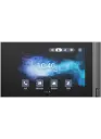 Akuvox 7 inch zwarte Linux binnenpost, touchscreen met 1.024 x 600 resolutie, 12 VDC of PoE. 