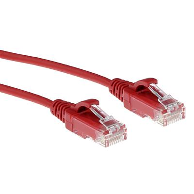 [PKB.RD.C6.SL01] UTP Patchkabel Rood 1 meter LSZH U/UTP CAT6 datacenter slimline patchkabel snagless met RJ45 connectoren