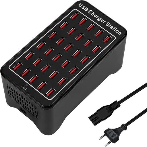[USB150W30] USB-150W30 Multiport USB lader, 30-Poorts, 150W/30A USB Smart Charger