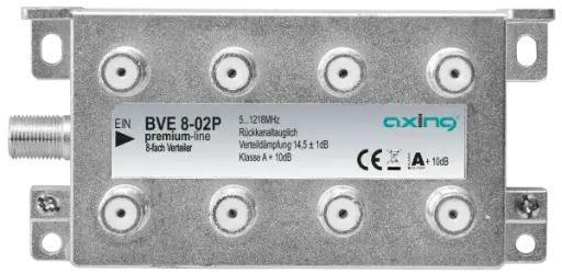 [MC.SPL.BVE802P] maxCoax BVE 8-02P 8-way Splitter 11dB 5..1218MHz IP67 