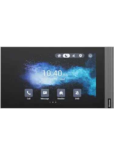 [AKU.S562-S] Akuvox 7 inch zwarte Linux binnenpost, touchscreen met 1.024 x 600 resolutie, 12 VDC of PoE. 